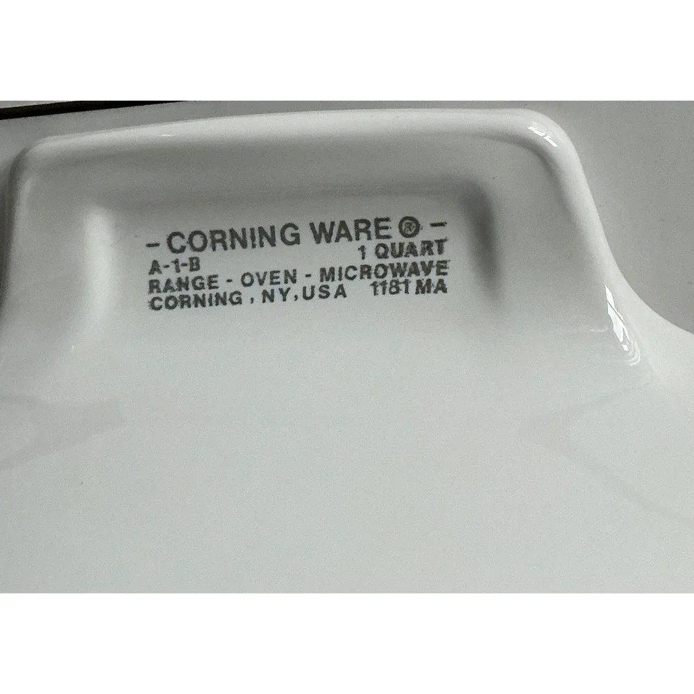 Corning Ware Vintage Spice of Life L'Echalote Casserole Dish 1 Quart A-1-B Lid